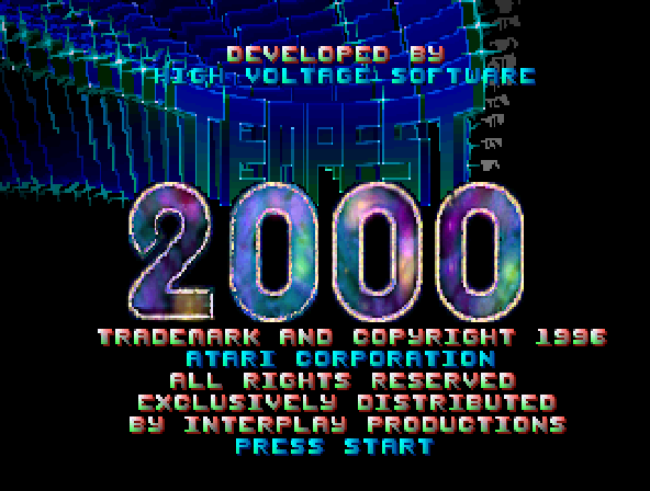 Tempest 2000 Title Screen